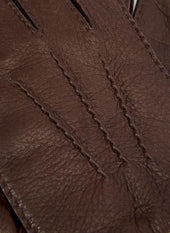 Men S Handsewn Three Point Cashmere Lined Deerskin Leather Gloves With Cashmere Cuffs
