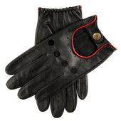 Men S Touchscreen Leather Driving Gloves