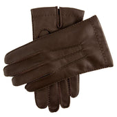 Men S Touchscreen Handsewn Three Point Cashmere Lined Leather Gloves