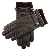 Men S Touchscreen Three Point Wool Blend Lined Leather Gloves