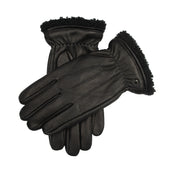 Men S Touchscreen Water Resistant Three Point Fleece Lined Imitation Deerskin Leather Gloves