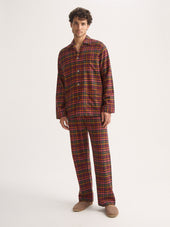 Men S Classic Fit Pajamas Kelburn Brushed Cotton Multicolor Check