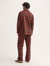 Men S Classic Fit Pajamas Kelburn Brushed Cotton Multicolor Check