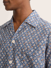 Men S Classic Fit Pajamas Cotton Batiste Multicolor Diamond Print