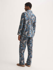 Men S Classic Fit Pajamas Cotton Batiste Multicolor Celebration Print