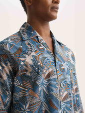 Men S Classic Fit Pajamas Cotton Batiste Multicolor Celebration Print