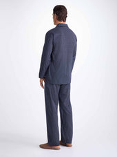 Men S Classic Fit Pajamas Cotton Batiste Pin Dot Print