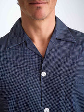 Men S Classic Fit Pajamas Cotton Batiste Pin Dot Print