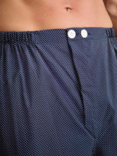 Men S Classic Fit Pajamas Cotton Batiste Pin Dot Print