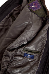 Morfield Rubber Effect Jacket With Moon Fabric Trim