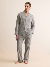 Men S Classic Fit Pajamas London Geo Cross Cotton Batiste