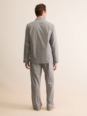 Men S Classic Fit Pajamas London Geo Cross Cotton Batiste