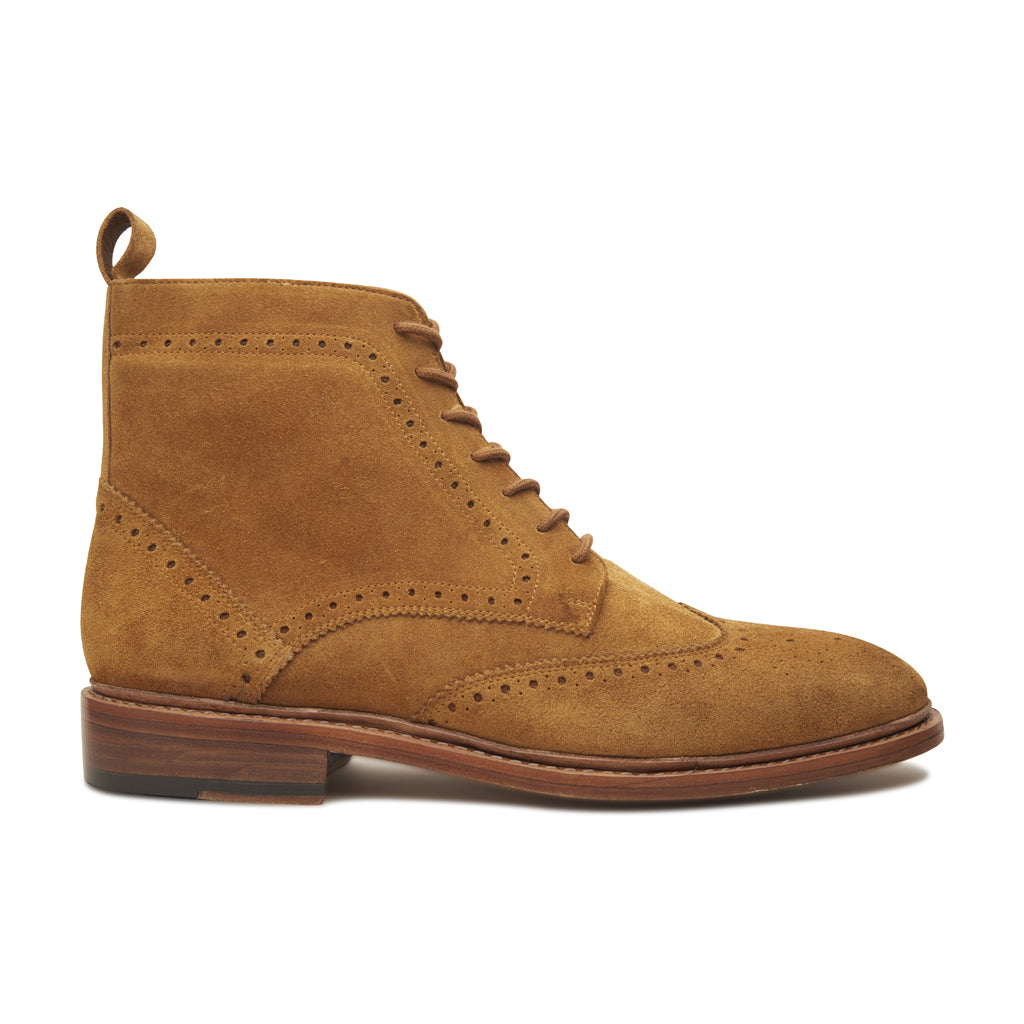 Lewinsky Wingtip Derby Boot Suede Hand Welted Summer Classics