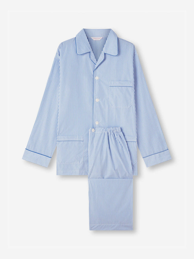 Men's Classic Fit Pajamas James Cotton Blue