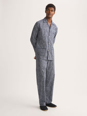 Men S Classic Fit Pajamas Cotton Batiste Night Sky Print