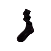 Scotland Lisle Thread Long Socks[Anthracite grey cotton]