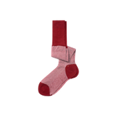 Ultra High Socks[Burgundy cotton]
