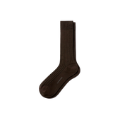 Scotland Lisle Thread Short Socks[Chocolat brown cotton]