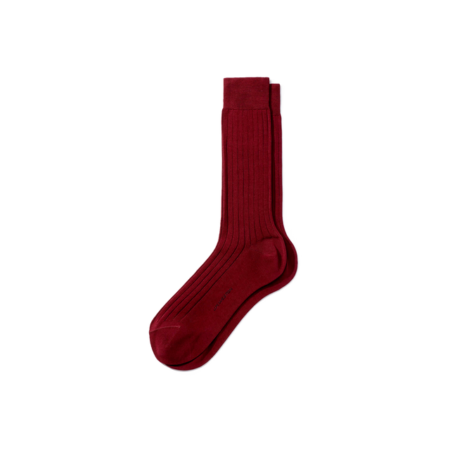 Scotland Lisle Thread Short Socks[Grenat cotton]