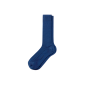 Scotland Lisle Thread Short Socks[Blue jean cotton]