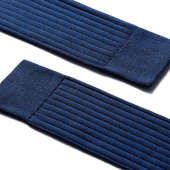 Scotland Lisle Thread Short Socks[Blue jean cotton]