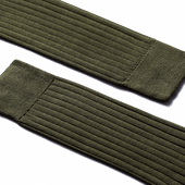 Scotland Lisle Thread Short Socks[Kaki cotton]