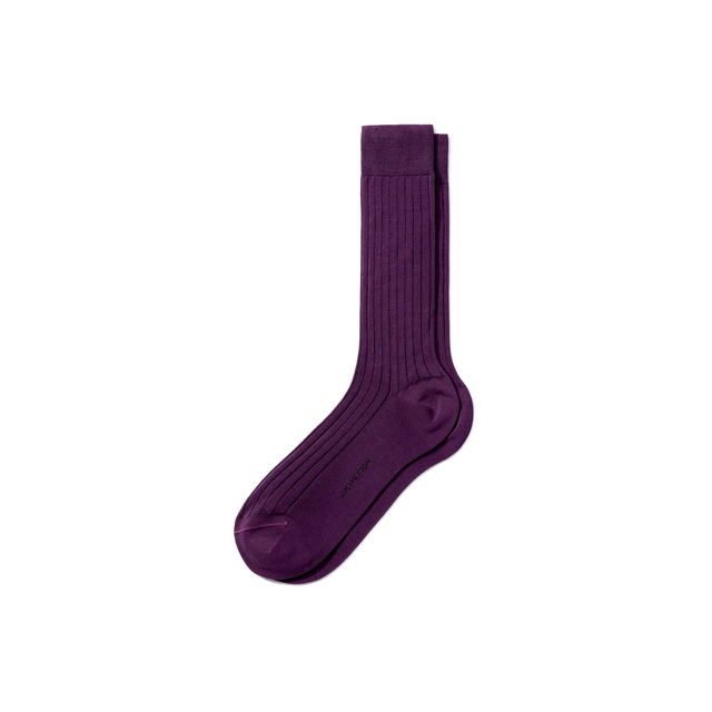 Scotland Lisle Thread Short Socks[Parme cotton]