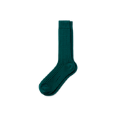 Scotland Lisle Thread Short Socks[Pine green cotton]