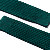 Scotland Lisle Thread Short Socks[Pine green cotton]