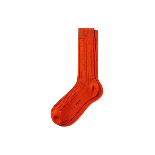 Scotland Lisle Thread Short Socks[Terra cotta cotton]