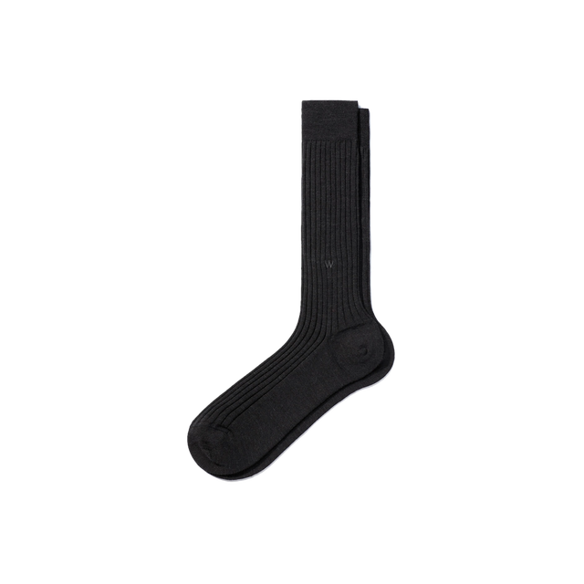 80% Wool Short Socks[Anthracite grey wool]