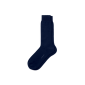 Unribbed Short Socks[Navy blue cotton]
