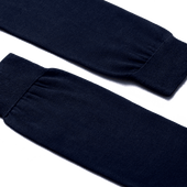 Unribbed Short Socks[Navy blue cotton]
