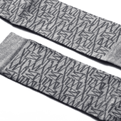 Monogram Short Socks[Anthracite grey polyester]