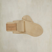 Long Plain Cotton Socks in Chamois