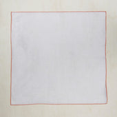 Linen And Cotton Pocket Square With Edge