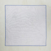 Linen And Cotton Pocket Square With Edge