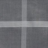 Multi Stripe Cotton Pocket Square In Dark Grey
