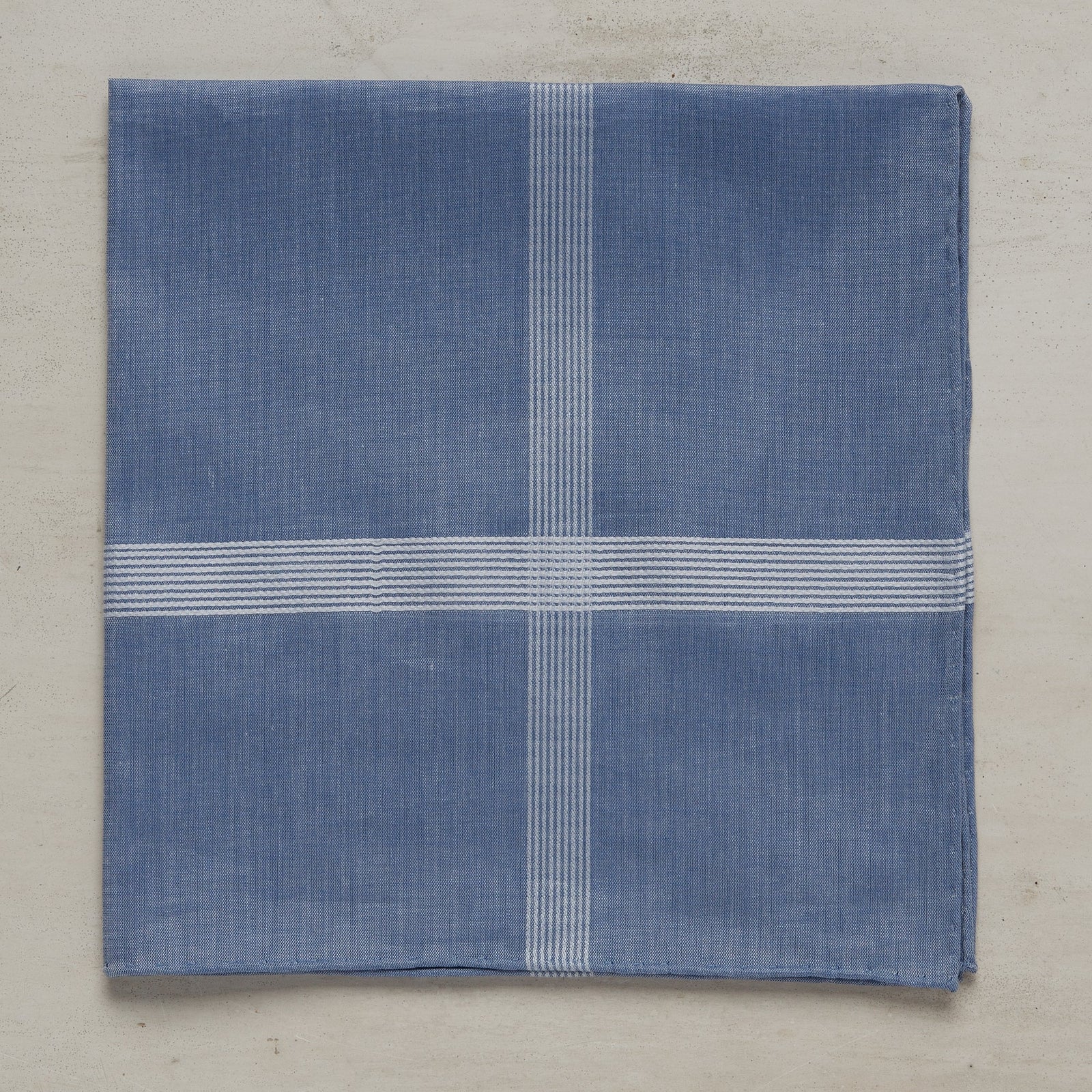 Multi Stripe Cotton Pocket Square In
