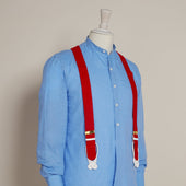 Handmade Felt Braces In Red