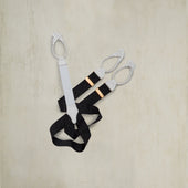 Handmade Moire Braces In Black