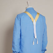 Handmade Silk Braces In Champagne