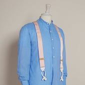 Handmade Silk Braces In Pink