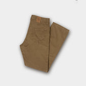 Camel Brown Cotton Jeans