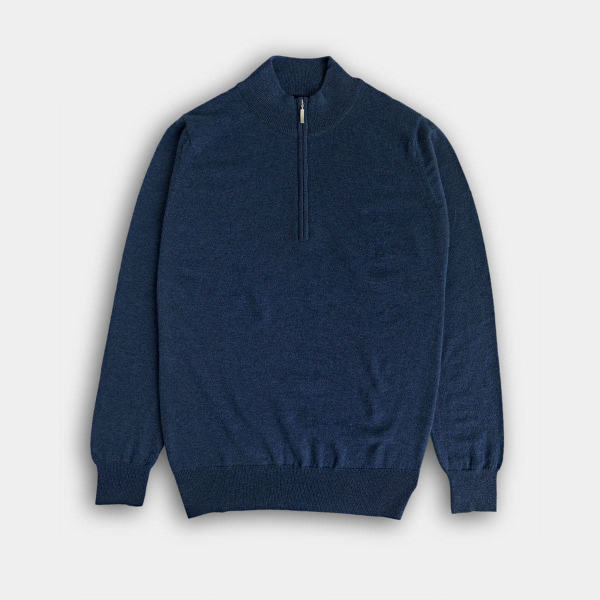 British Zip Neck Cashmere Sweater