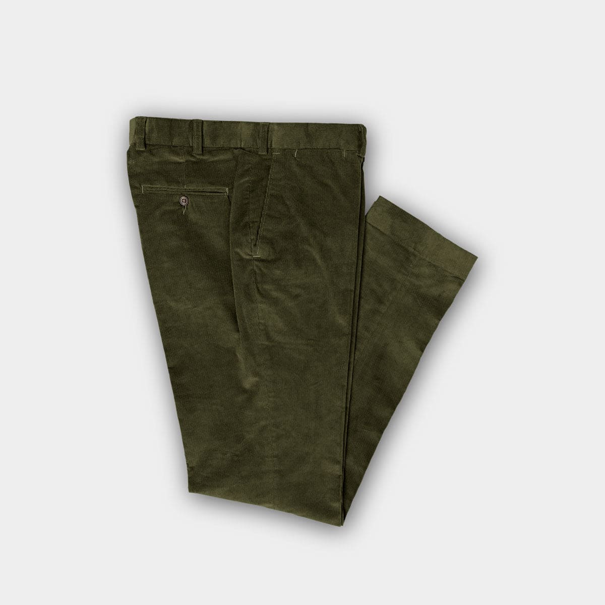 Dark Cotton Corduroy Trousers