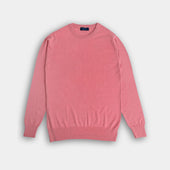 Pink Crew Neck Cashmere Sweater