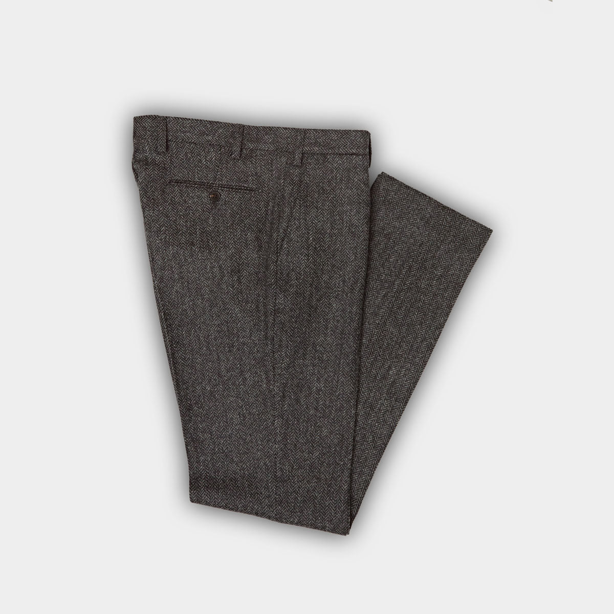 Grey Pure Wool Trousers