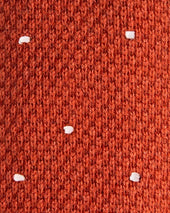 White Spot Knitted Cashmere Tie