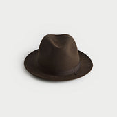 Dark Brown Landau Trilby